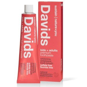 Fluoride-Free Natural Strawberry Watermelon Toothpaste 5.25oz