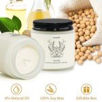 8 Pack Natural Soy Scented Candles Set