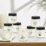 8 Pack Natural Soy Scented Candles Set