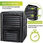 Eco-Friendly 300L BPA-Free Garden Compost Bin