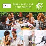 Biodegradable Paper Plates and Cutlery Set for 50