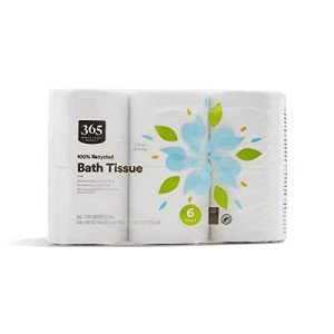 Eco-Friendly Bath Tissue Double Roll, 6 Count