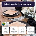 Eco-Friendly Kijani Palm Leaf Plates - 50 Pack