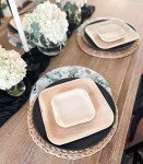 Eco-Friendly Kijani Palm Leaf Plates - 50 Pack