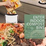Eco-Friendly Kitchen Countertop Compost Bin with Lid