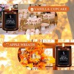 Winter Scented Candle Set - 4 Natural Soy Candles