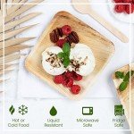 Compostable 6-Inch Square Palm Leaf Plates