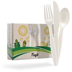 150 Count Eco-Friendly Compostable Cutlery Set