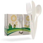 150 Count Eco-Friendly Compostable Cutlery Set