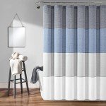 Lush Decor Eco-Friendly Recycled Cotton Shower Curtain