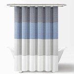 Lush Decor Eco-Friendly Recycled Cotton Shower Curtain