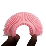 Eco-Friendly Exfoliating Silicone Body Scrubber (Pink)