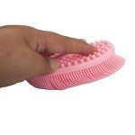 Eco-Friendly Exfoliating Silicone Body Scrubber (Pink)