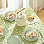 Eco-Friendly Sage Green Paper Plates and Napkins