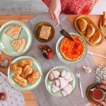 Eco-Friendly Sage Green Paper Plates and Napkins