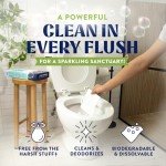 Dissolvable Toilet Bowl Cleaner Sheets - Lemon Scent