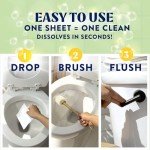 Dissolvable Toilet Bowl Cleaner Sheets - Lemon Scent