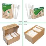 BIOCEAN 100% Compostable Eco-Friendly Cutlery Set