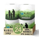 100% Bamboo Eco-Friendly Toilet Paper - 12 Rolls
