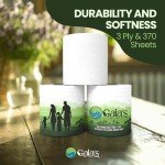 100% Bamboo Eco-Friendly Toilet Paper - 12 Rolls