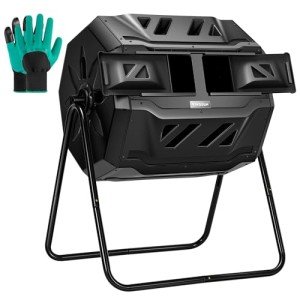 VIVOSUN 120L Outdoor Dual Chamber Compost Bin