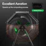 VIVOSUN 120L Outdoor Dual Chamber Compost Bin