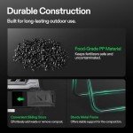 VIVOSUN 120L Outdoor Dual Chamber Compost Bin