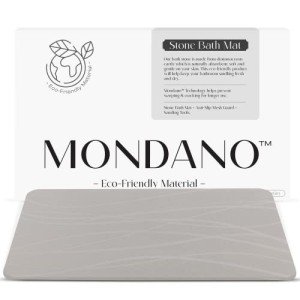 Eco-Friendly Diatomaceous Earth Bath Mat - Carbon Grey