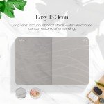 Eco-Friendly Diatomaceous Earth Bath Mat - Carbon Grey