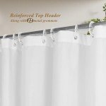 Eco-Friendly Recycled Shower Curtain Liner, 72"x72