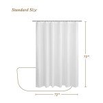 Eco-Friendly Recycled Shower Curtain Liner, 72"x72