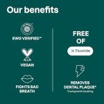 Fluoride-Free Vegan Peppermint Toothpaste, 4.2 Oz
