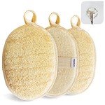 Eco-Friendly Natural Loofah Sponge Scrubber Set