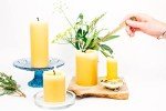 Natural Honey Scented Beeswax Pillar Candle