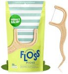 Biodegradable Dental Floss Picks - Eco Friendly 50pk