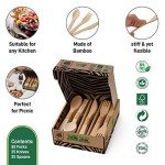 Bamboo Cutlery Set - 100% Eco-Friendly Utensils