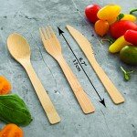 Bamboo Cutlery Set - 100% Eco-Friendly Utensils