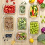 Eco-Friendly Glass Meal Prep Containers with Bamboo Lids