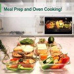 Eco-Friendly Glass Meal Prep Containers with Bamboo Lids