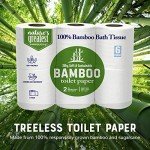 Eco-Friendly 2-Ply Tree-Free Toilet Paper, 6 Rolls