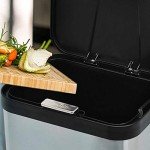 Eco-Friendly Kitchen Compost Bin with Lid - 1.13 Gallon