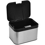 Eco-Friendly Kitchen Compost Bin with Lid - 1.13 Gallon