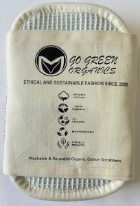 Eco-Friendly Organic Cotton Sponge Scrubber Pack of 4