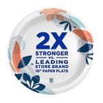 Eco-Friendly Disposable Paper Plates, 90 Count