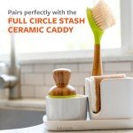 Eco-Friendly Bamboo Dish Brush & Soap Dispenser Set