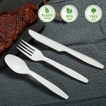 Compostable Forks – 100 Biodegradable Eco-Friendly Utensils