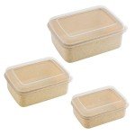 Eco Wheat Plastic Food Storage Containers Set