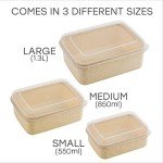 Eco Wheat Plastic Food Storage Containers Set