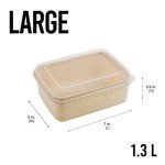 Eco Wheat Plastic Food Storage Containers Set