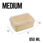 Eco Wheat Plastic Food Storage Containers Set
